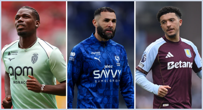 Top Free Agents After Deadline Day 2026: Pogba, Benzema, Sterling and More